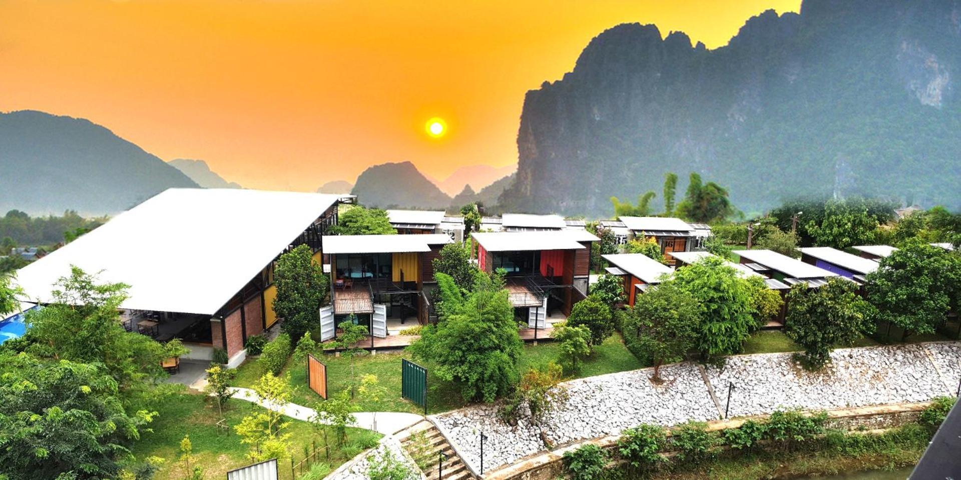 ואנג ויינג Kong Resort Vangvieng מראה חיצוני תמונה